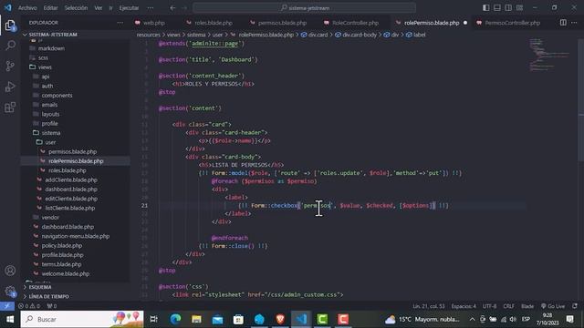 ROLES Y PERMISOS EN LARAVEL PARTE 10 - Asignación de Permisos a roles con Laravel Collective смотреть онлайн
