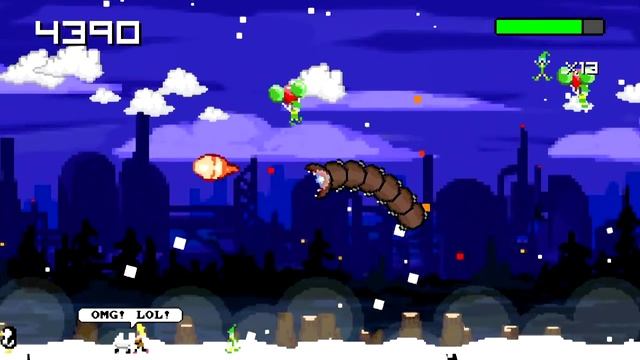 A Look at Super Mega Worm vs. Santa Saga on the OUYA смотреть онлайн