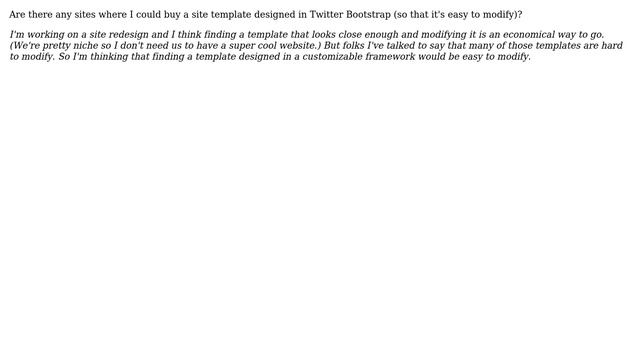 Webmasters: Marketplace to buy Templates for Twitter Bootstrap framework? (3 Solutions!!) смотреть онлайн