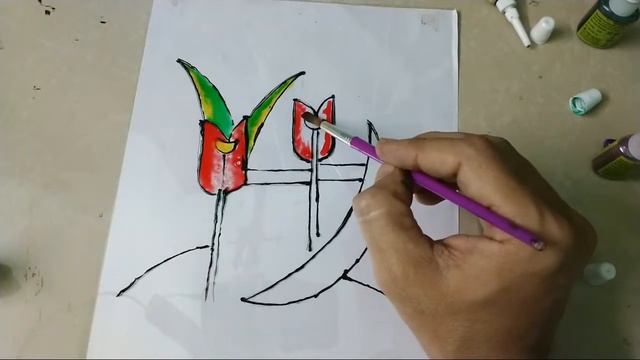 GLASS PAINTING step by step.Live Art Session How to use glass colours смотреть онлайн
