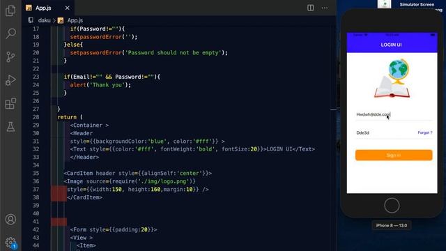 [DEMO] React Native Login UI || Native base login screen || React Hooks 2020 смотреть онлайн