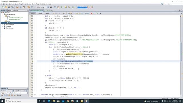Java Swing - Polar Area Chart смотреть онлайн
