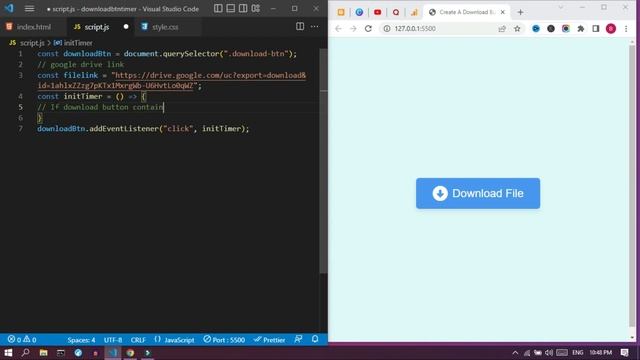 How To Create A Download Button With Timer Using Html, CSS & JavaScript | Rz Education смотреть онлайн