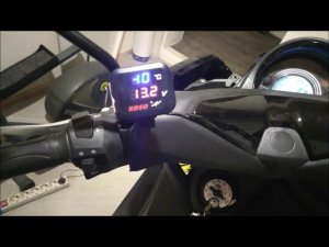 Скутер Quantum. Установка датчика температуры двигателя и прикуривателя