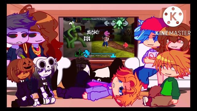 FNF Reacts to Rainbow Friends Mod | Gacha Reaction Video смотреть онлайн