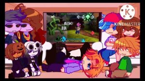 FNF Reacts to Rainbow Friends Mod | Gacha Reaction Video