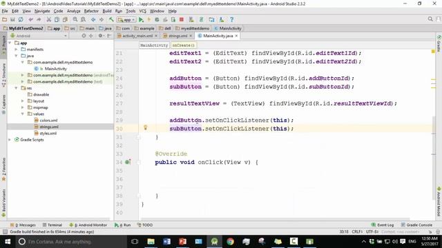 Android Bangla Tutorial 2.17 : EditText (part-2) смотреть онлайн