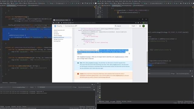 Android Kotlin - Nearby Connection API смотреть онлайн