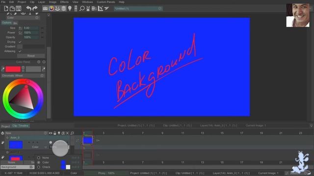 1 THE ANATOMY OF TVPAINT animation. Mini tutorial. Timeline. Background. смотреть онлайн