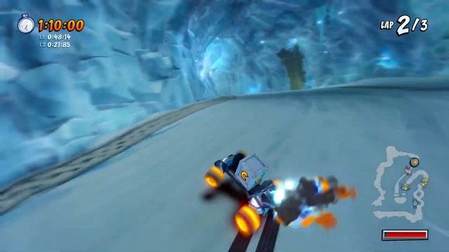 Polar Pass - Developer Time Trial (2:06:42 vs 2:09:99) | Crash Team Racing Nitro-Fueled смотреть онлайн