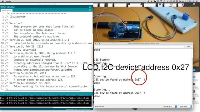 Arduino I2C Scanner devices | Arduino Tutorial смотреть онлайн