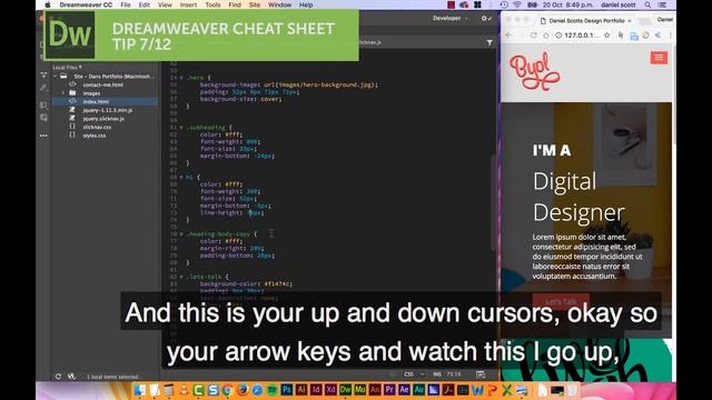 [7 / 12] Dreamweaver CC 2017 Tips & Tricks - Number Adjustment смотреть онлайн