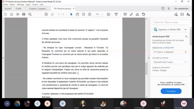 Java G1 Seance TP - 04/03/2021 (Part 2) смотреть онлайн