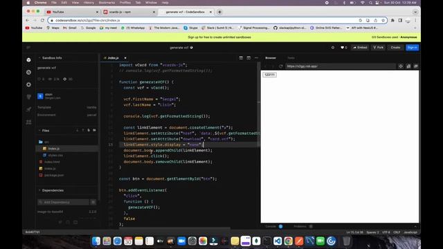 How to create vcard from react js | React JS | V-cardJS | Node JS смотреть онлайн