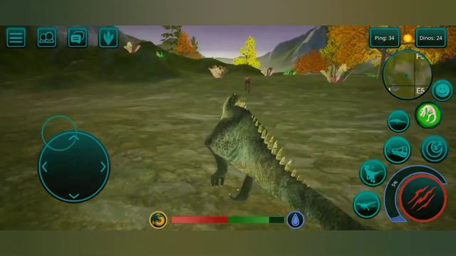 Динозавры Онлайн: Симулятор 3D. ПОБЕЖДАЮ за ГИГАНОТОЗАВРА🦖 😈 смотреть онлайн
