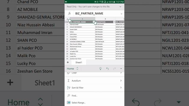 How to use Filter in mobile excel URDU/HINDI اردو / हिंदी смотреть онлайн