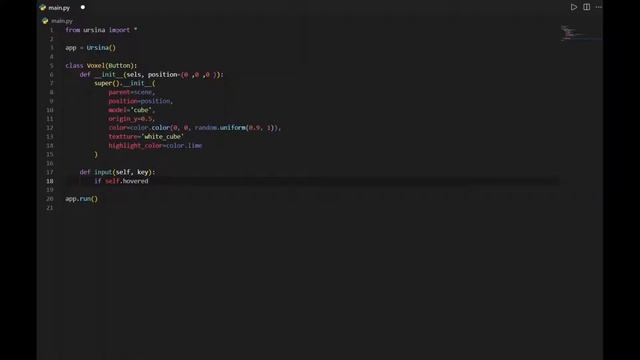 Minecraft Clone using Ursina Game Engine (Python) смотреть онлайн