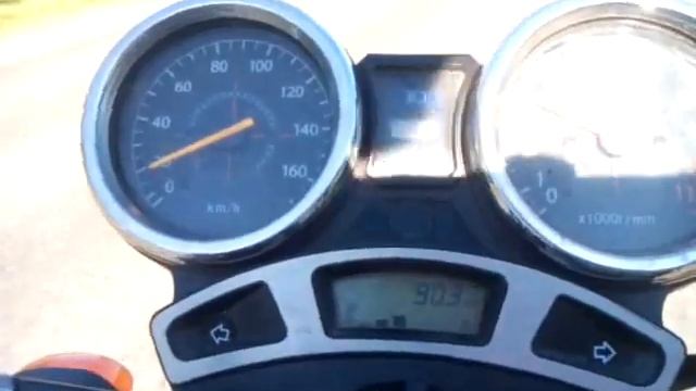 Разгон до 100 не торопясь на YBR-250 смотреть онлайн