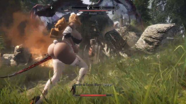 GAMEPLAY NUDE BODY CBBE MOD - SKYRIM SE - Child Of Dragon ! 🐲👶