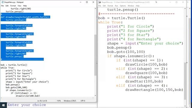 #Python Shapes in Python Part-2 смотреть онлайн