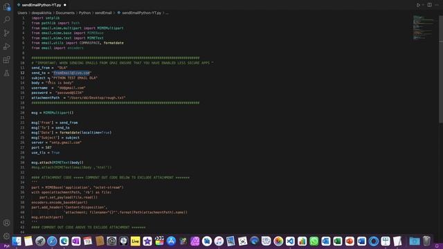 Python script to send email | gmail email sender automation смотреть онлайн