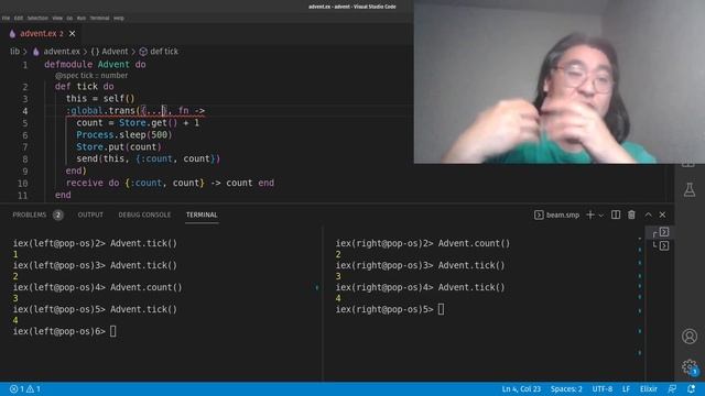 Transactions with :global.trans : Advent of Elixir day 16 смотреть онлайн