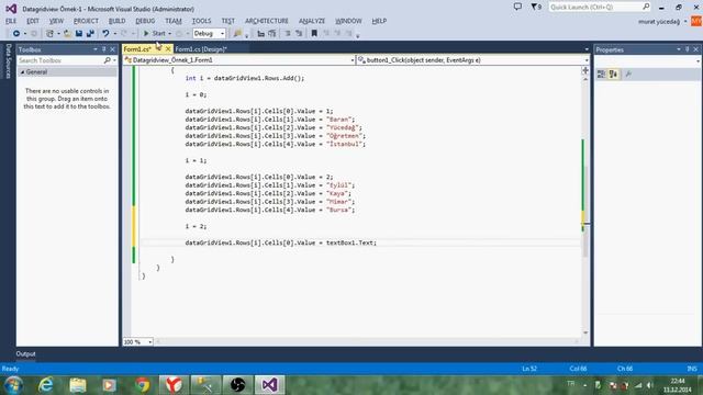 C# Ders 29 DataGridView Kullanımı Bölüm/1 смотреть онлайн