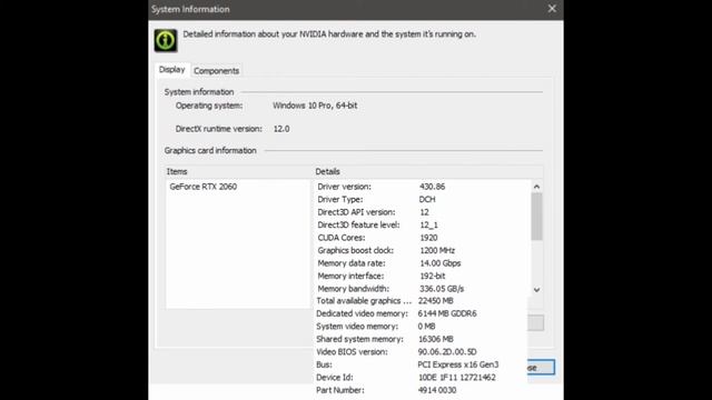 System Information | MSI GE75 Raider 8SE RTX 2060 i7-8750H RAM 32GB смотреть онлайн