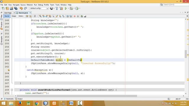 Refresh JTable after inserting data in Sql server in Java смотреть онлайн