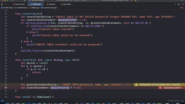 SWIFT/iOS - SQLite Ile CRUD Işlemleri