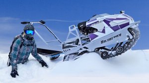 Мотособаку изобрели заново и испытываем в глубоком снегу! Новые мотобуксировщики Спутник!