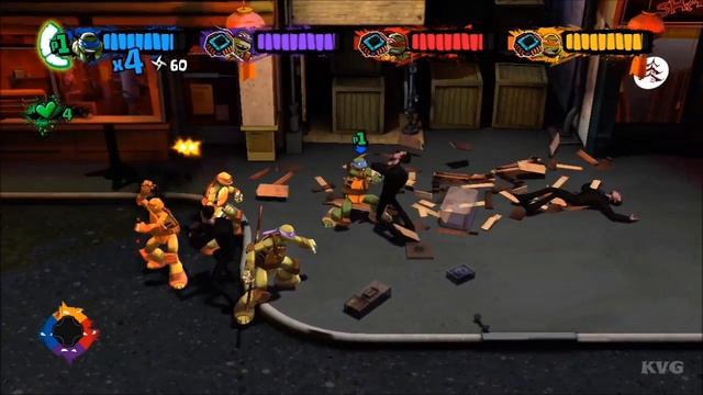Nickelodeon's Teenage Mutant Ninja Turtles - Walkthrough - Part 14 - Streets (X360) [HD] смотреть онлайн