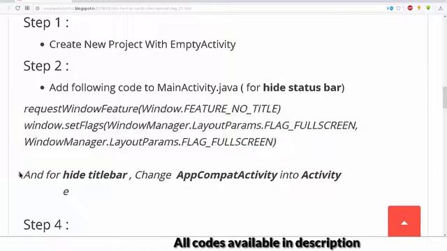 [ KOTLIN ] FULL SCREEN || HIDE STATUS BAR , HIDE TITLE BAR || Android Studio Tutorial for beginner смотреть онлайн