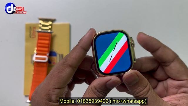 অ্যাপল ওয়াচ ৮ আলট্রা গোল্ড এডিশন/ 8 Ultra Smart Watch | Golden Edition | Apple Logo смотреть онлайн
