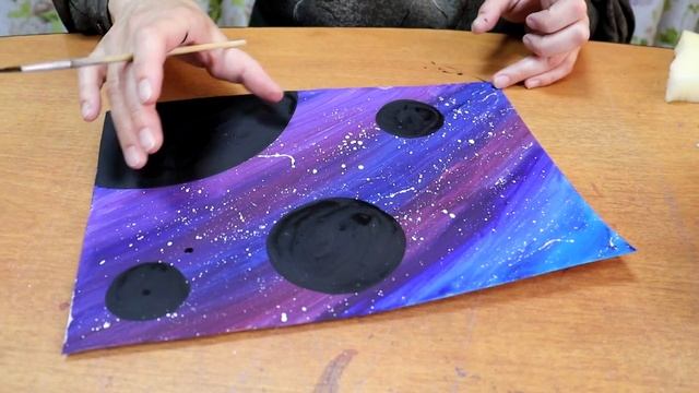 Мастер класс от Натальи Русс - Рисунок КОСМОС смотреть онлайн