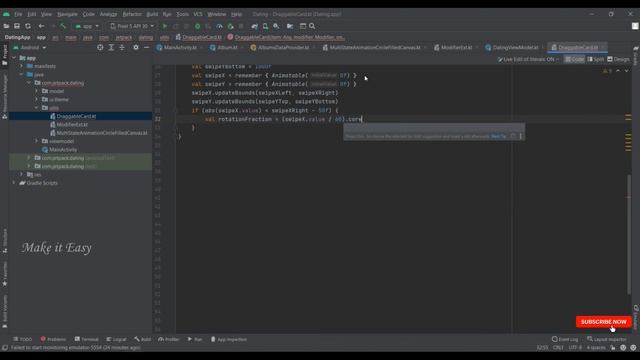 How to implement Dating Application Home Screen UI in Jetpack Compose | Android | Make it Easy смотреть онлайн