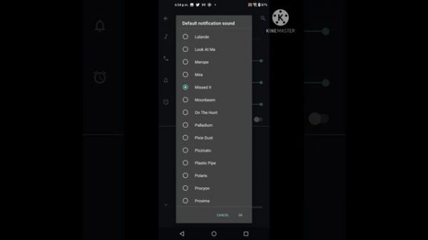 All android notification sounds