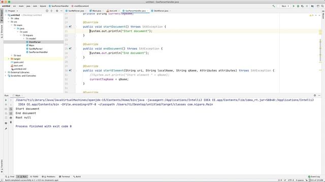 Парсинг XML в Java методом SAX на практике. Parsing XML Java. смотреть онлайн