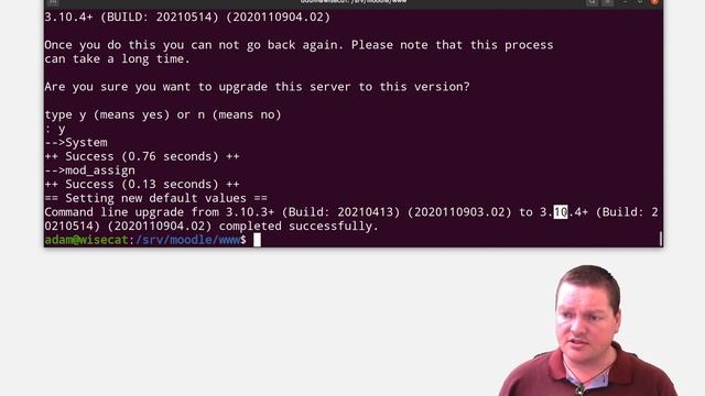 Upgrading to Moodle 3.11 using GIT смотреть онлайн