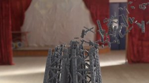 LEGO 10307 Eiffel Tower Animated Speedbuild | LEGO Eiffel Tower | Blender Geometry Nodes Animation