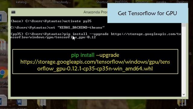 Install Tensorflow GPU Keras and Theano for Anaconda Navigator in Windows. Step by step смотреть онлайн