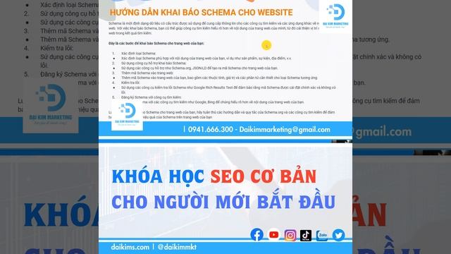 5 Lưu ý khi khai báo Schema cho website #KHSCB #daikimmkt #schema #khaibaoschema #daikimmarketing смотреть онлайн