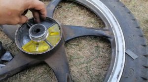 Замена демпферов в ступице альфа. это брак, или так должно быть? + поменял панель приборов.