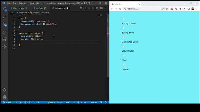 Keyboard Events In React By Building a Grocery List смотреть онлайн