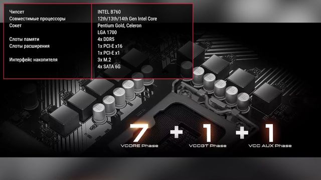 Материнская плата ASRock B760M Pro RS смотреть онлайн