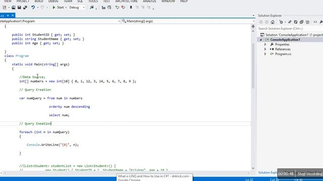 LINQ TO Objects смотреть онлайн