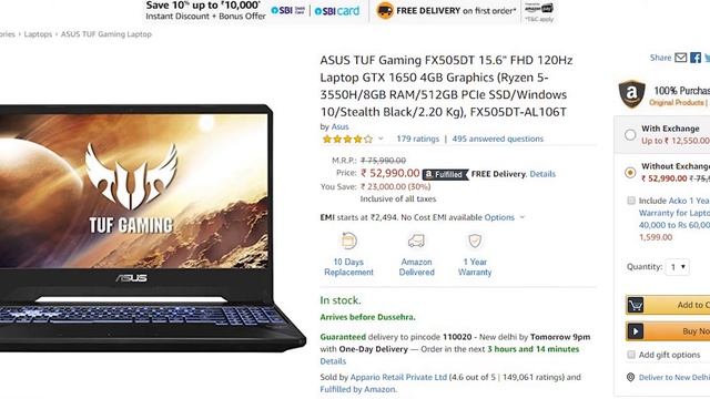 Best Gaming Laptop under 60000₹ [Hindi] смотреть онлайн
