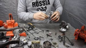 Замена ПОРШНЕВОЙ на Хускварне ЦПГ.