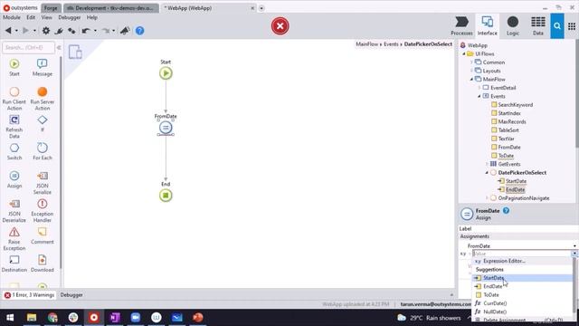 How to use a date picker in OutSystems? смотреть онлайн