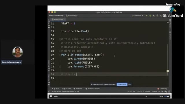 Automatically Refactoring Python Code (with PyCharm) смотреть онлайн